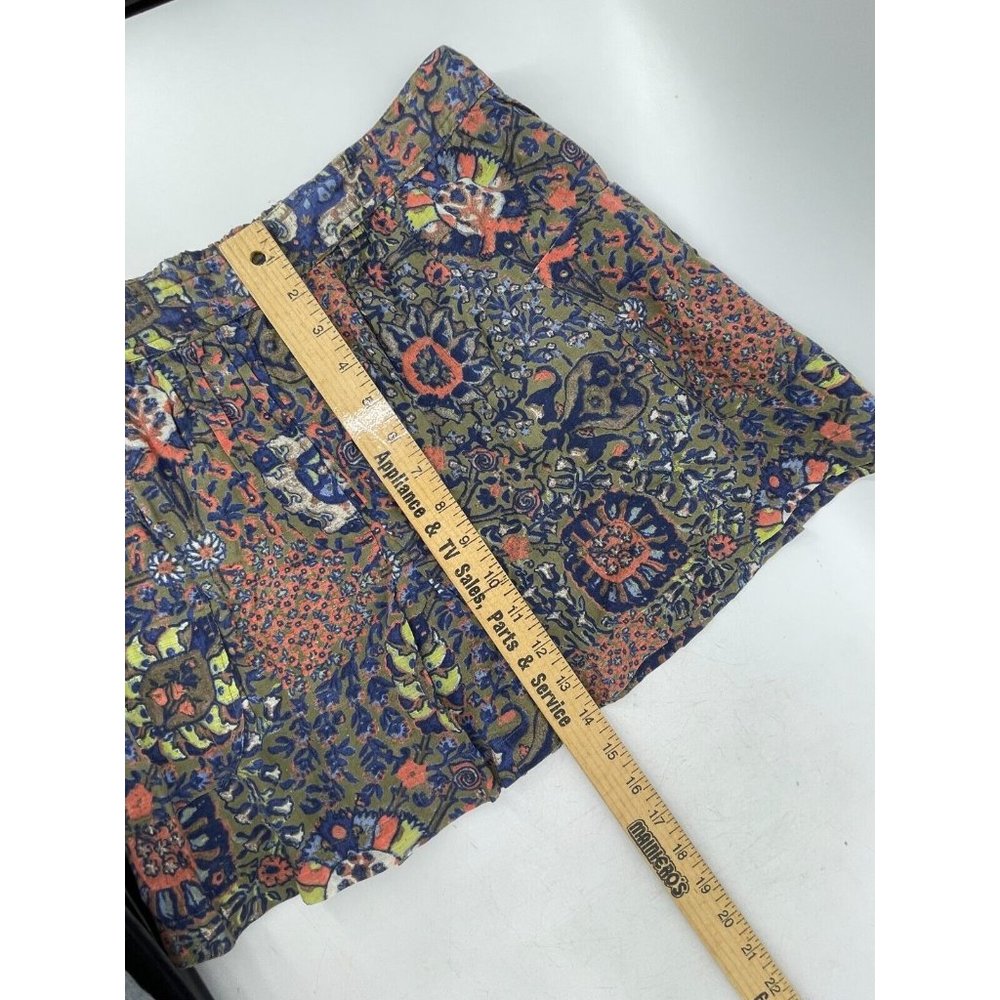 Aerie Women's Floral Print Tropical 100% Cotton Pull On Skirt Size XS - Picture 10 of 10